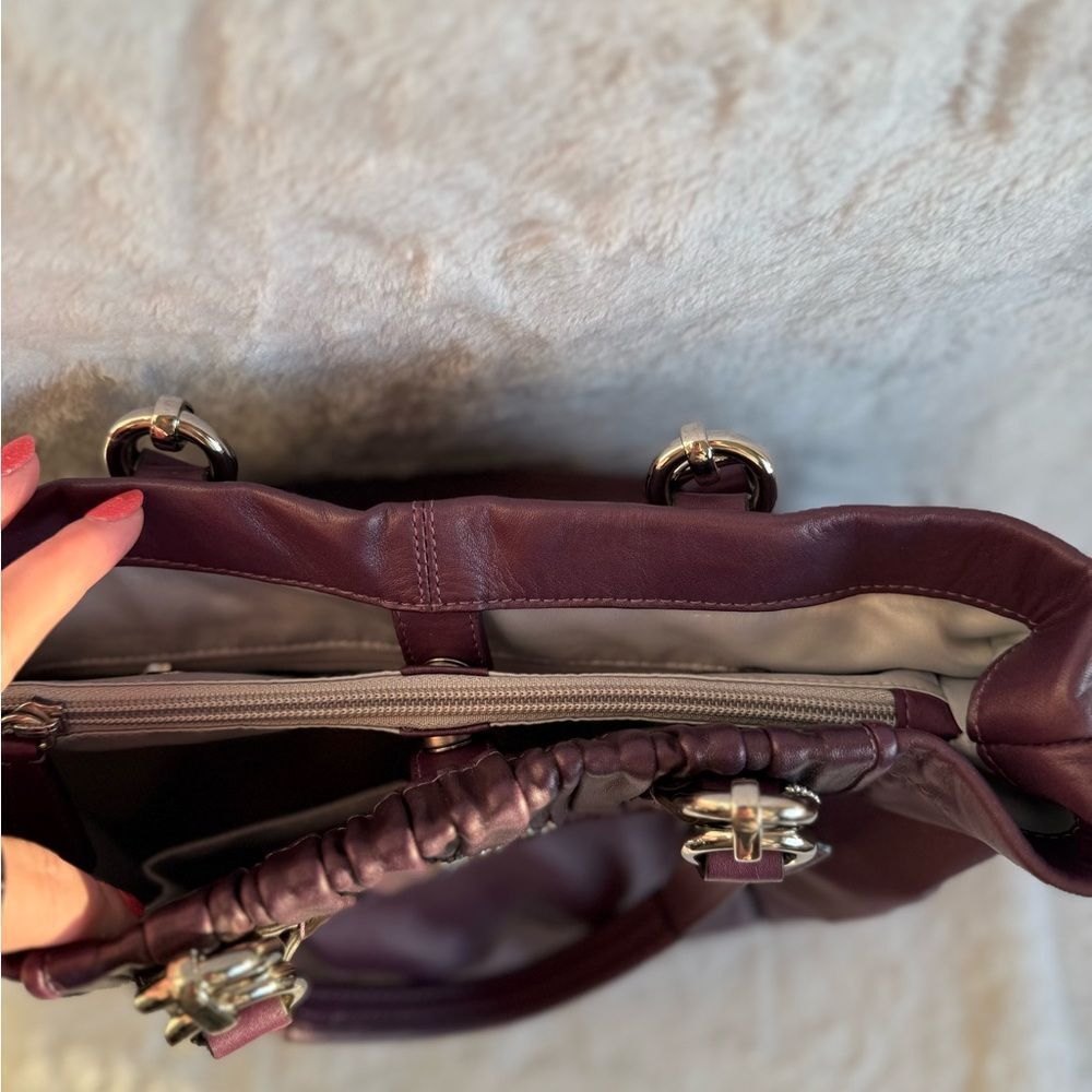 Coach Ashley Leather Satchel - Picture 8 of 12